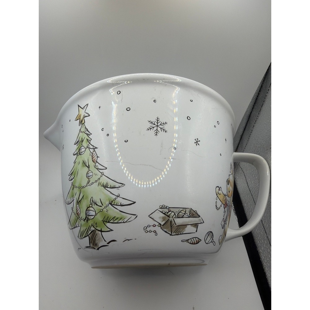 Disney‎ Christmas WINNIE THE POOH Kitchen Mixing Bowl 9 CUPS / 72 OUNCE